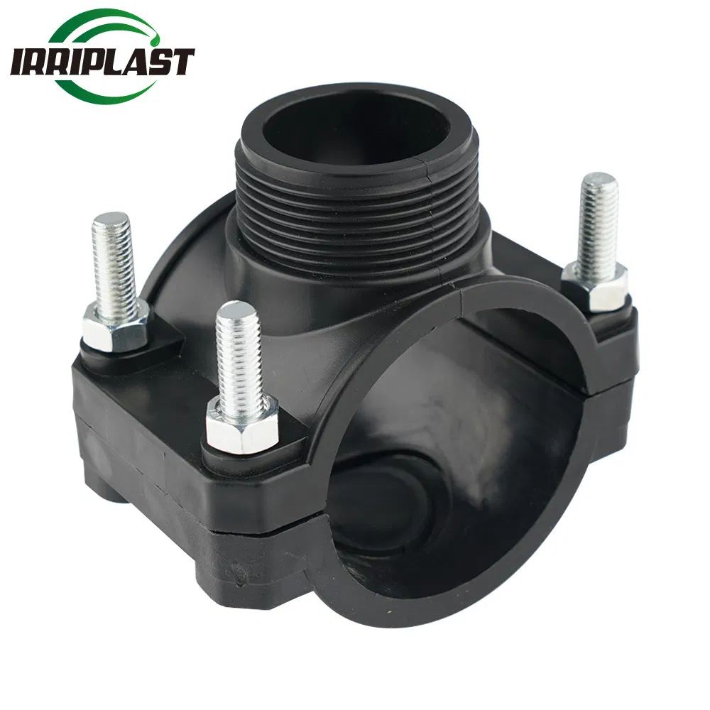 Wholesale Supplier Quick Connect Pipe HDPE Clamp Saddles Plastic Male Saddle