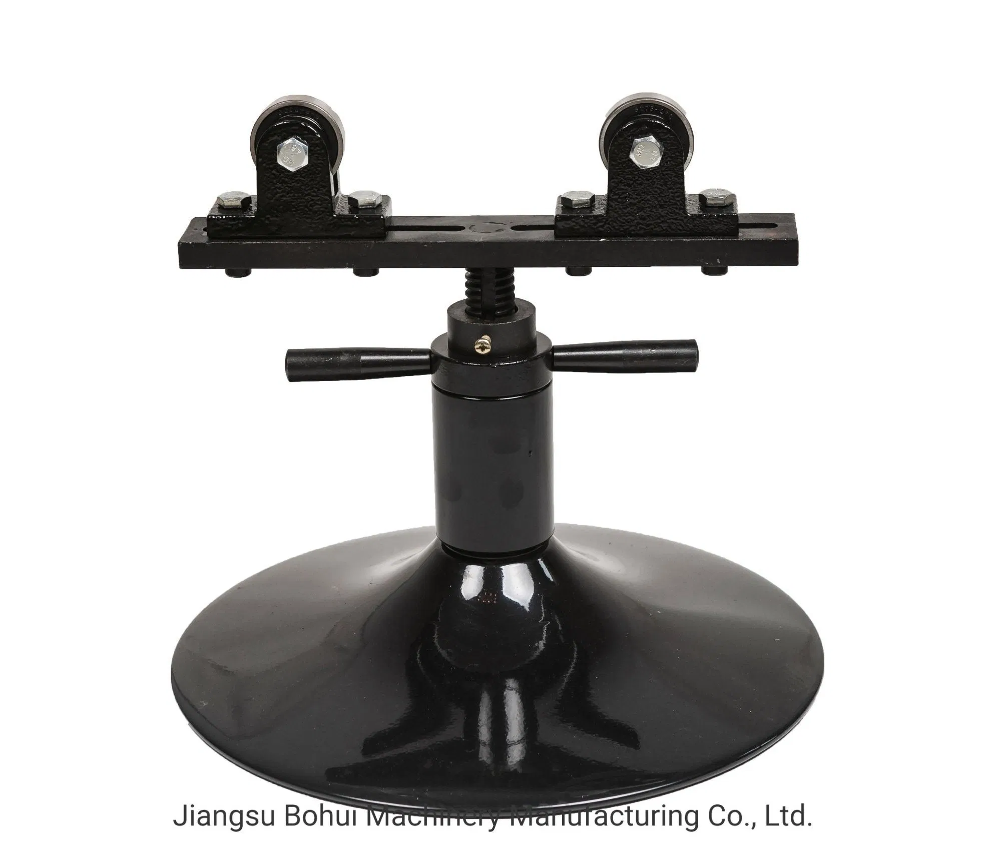 Durable Roller Head Small Pipe Support Adjustable Height 26-50