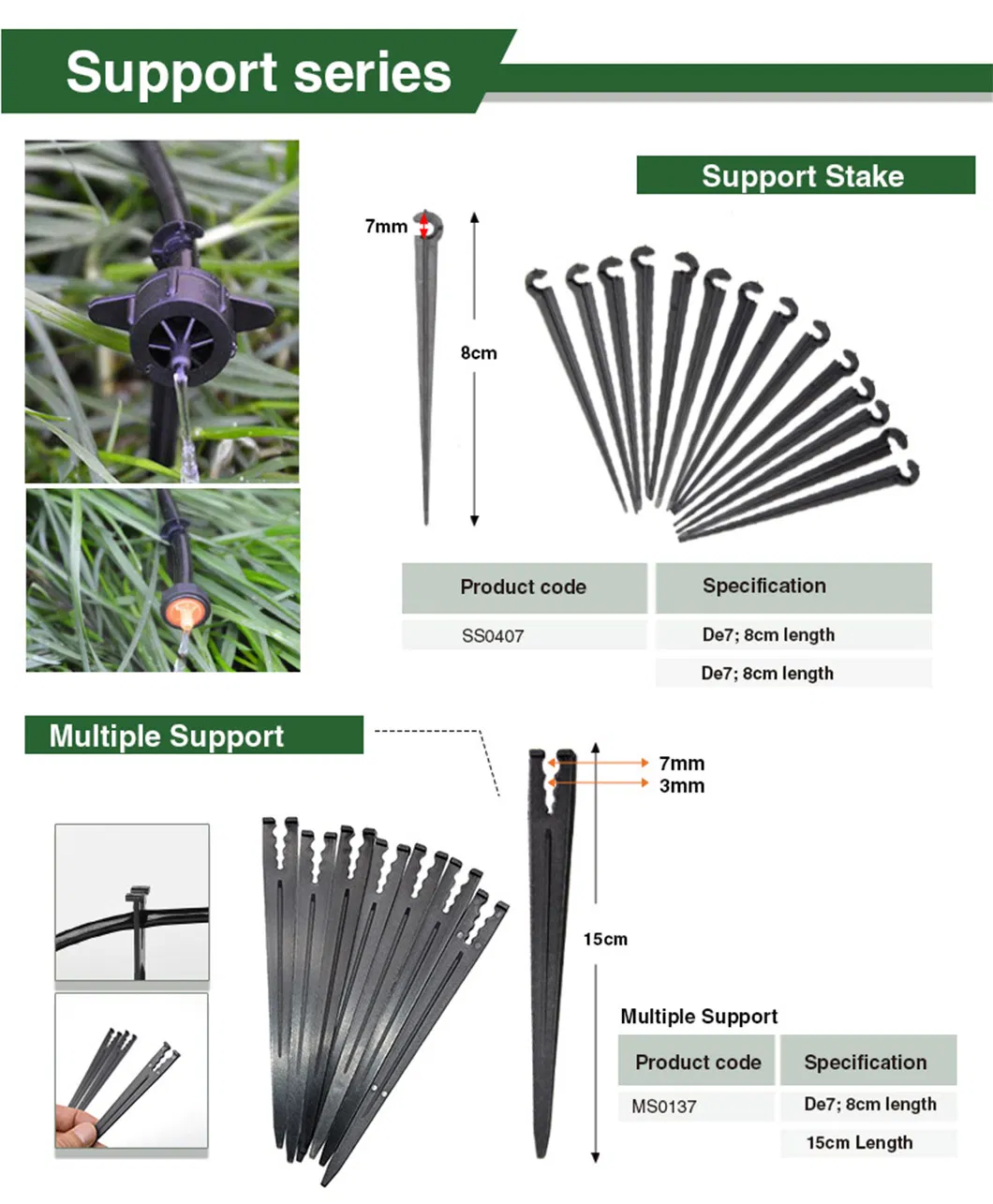 Heavy-Duty LDPE Pipe Support
