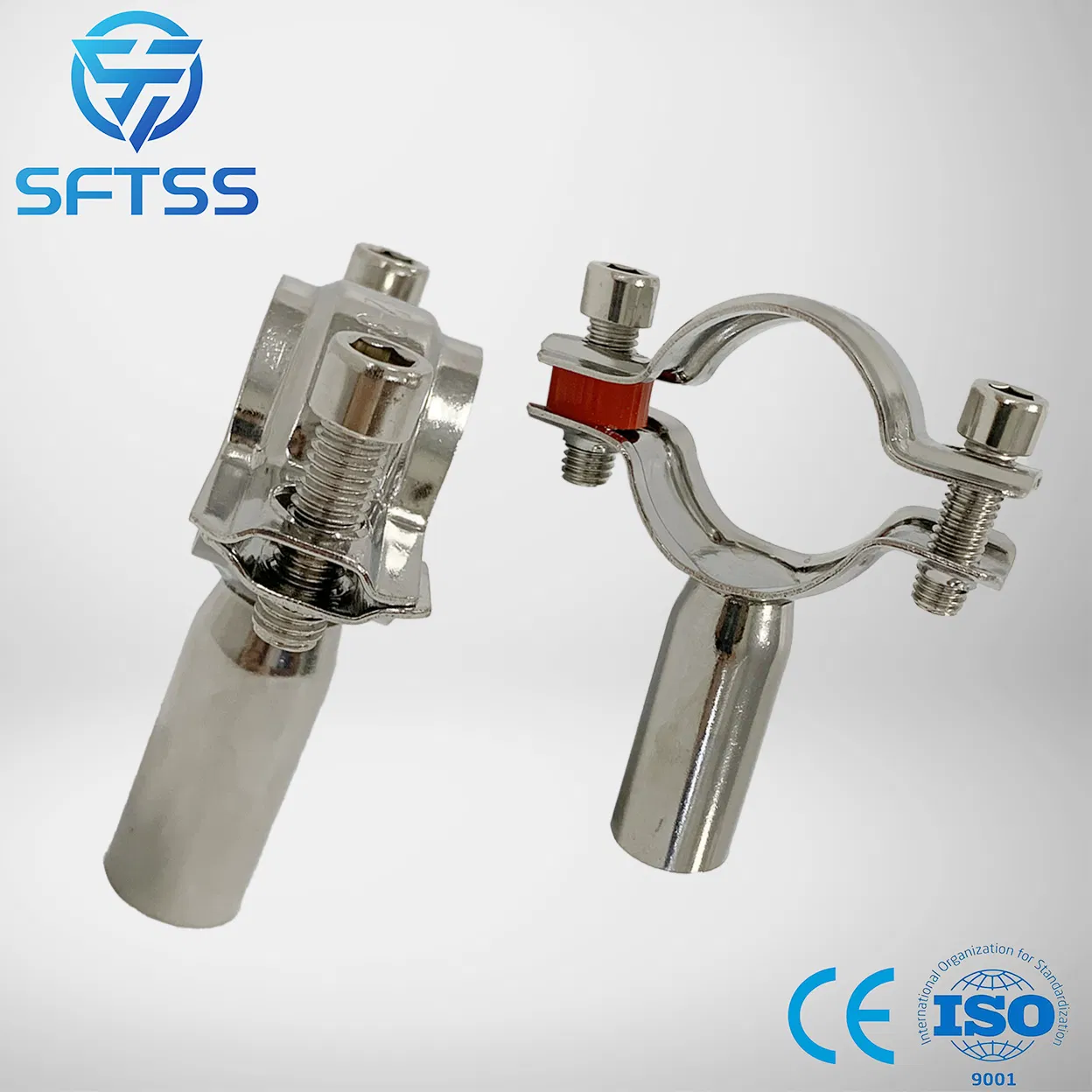 Heavy-Duty Stainless Steel Pipe Support for Industrial Applications