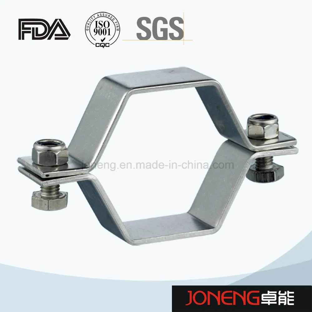 Stainless Steel Sanitary SS304 Tube Pipe Clamp Fixed Support (JN-CL2001)