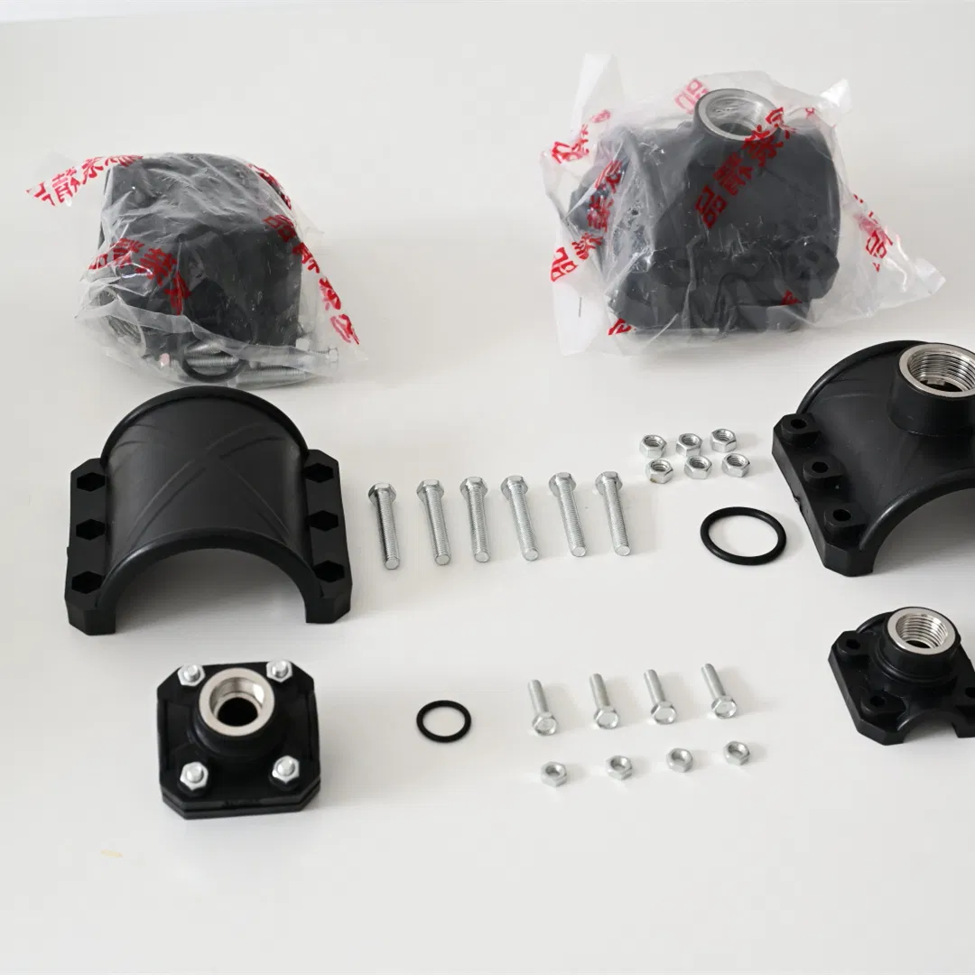 Low MOQ Industrial-Grade PE80 PE100 PE200 Plumbing Fittings HDPE Saddle Clamp for HDPE Pipes