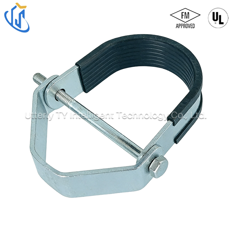 Rubber Lined Galvanized Steel Clevis Hanger for Pipe Support Systems