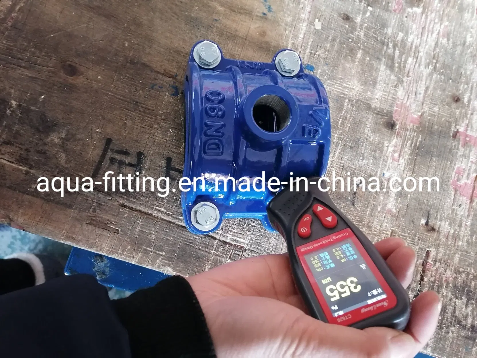Ductile Iron Fitting Tapping Saddle for PVC PE Pipe Clamp
