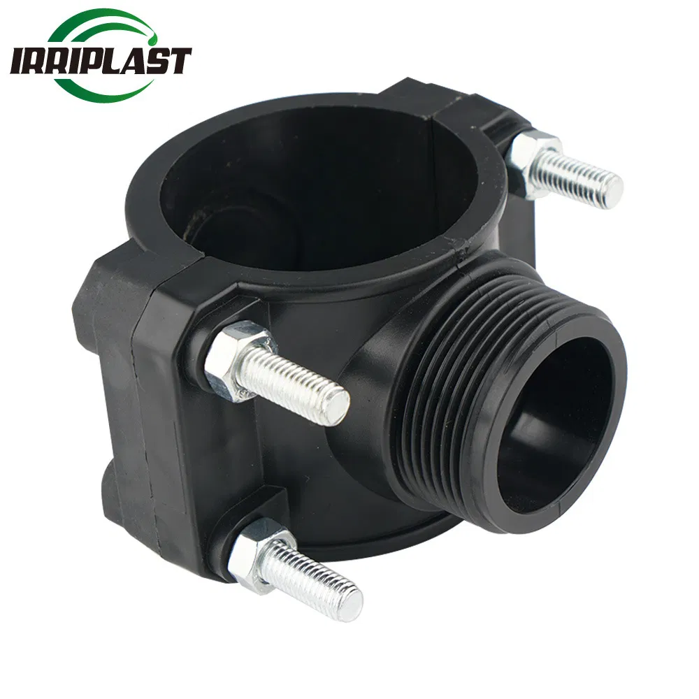 Wholesale Supplier Quick Connect Pipe HDPE Clamp Saddles Plastic Male Saddle