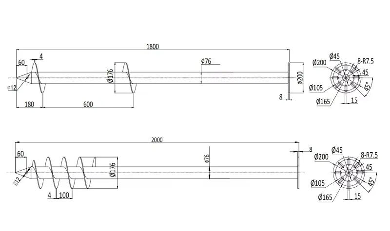 Spiral Anchor Steel Pipe Pile