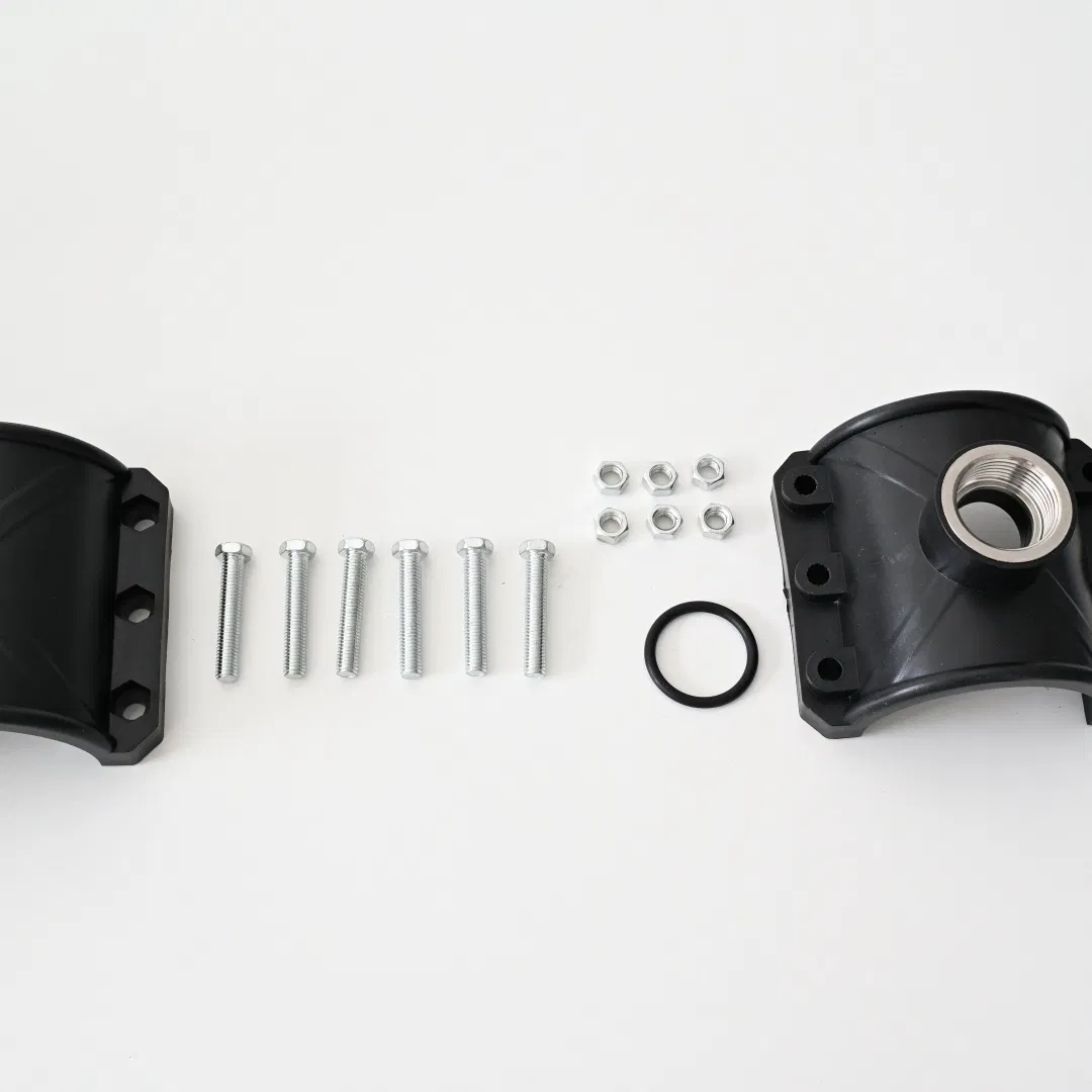 Factory Price Industrial-Grade PE80 PE100 PE200 Plumbing Fittings HDPE Clamp Saddle with Reinforcing Ringhdpe Pipe Compression Fittings