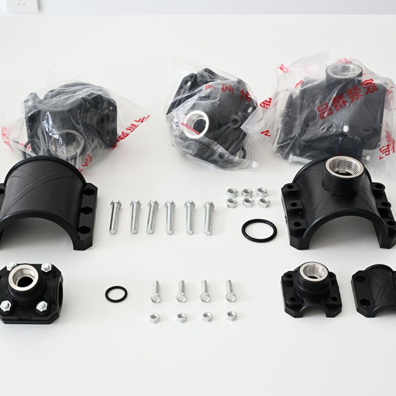 Low MOQ Industrial-Grade PE80 PE100 PE200 Plumbing Fittings HDPE Saddle Clamp for HDPE Pipes