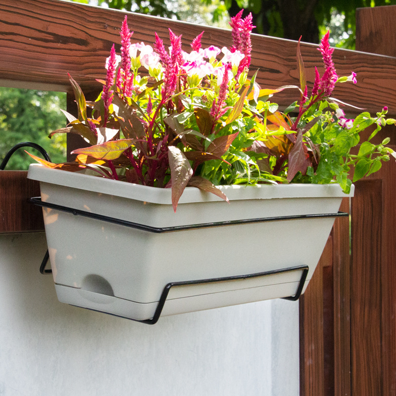 Customizable Wall-Mounted Flower Basket Rack Plant Storage for Indoor Outdoor Use