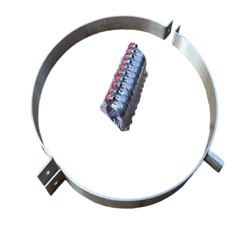 Industrial Grade Galvanized Steel Pipe Support with Vibration Dampening and Anti Slip