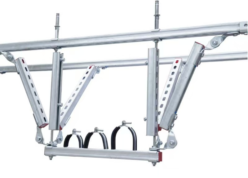 Integrated Pipe Building Support with Durable Earthquake-Resistant Bracket Technology