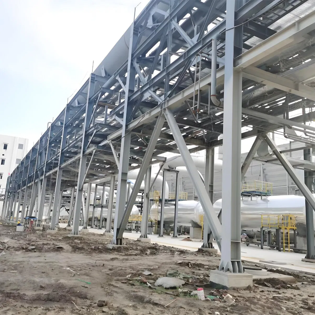 Customized Production of High-Strength Industrial Pipe Support Steel Structure