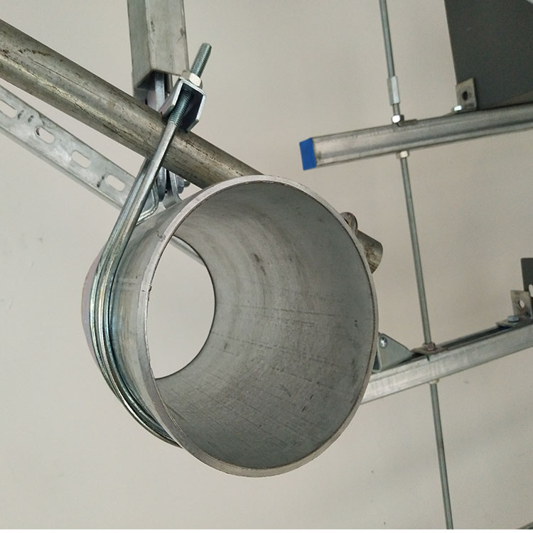 Dual U-Bolt Pipe Support Bracket and Saddle