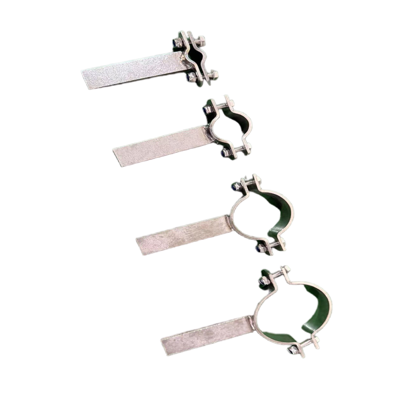 Industrial Grade Galvanized Steel Pipe Support with Vibration Dampening and Anti Slip