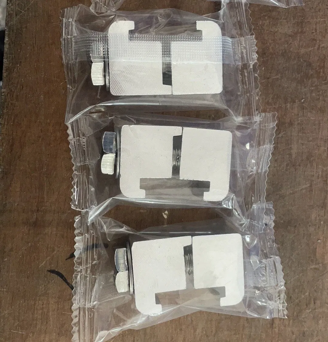 ISO M8 Strong Vacuum Aluminium Pipe Fittings Single Claw Clamp for Vacuum Industry