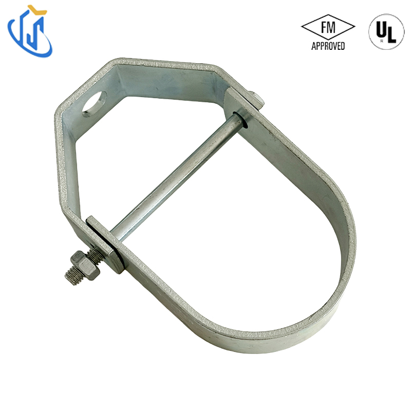 Customize Rigid Seismic Bracing Fitting Horseshoe Shape Tube Conduit Pipe Clamp