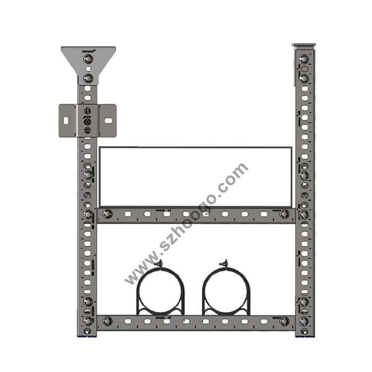 U Shape Channel Steel Perforated Strut Channel Bar Punched U-Steel Strut Channel Support for Pipes Support