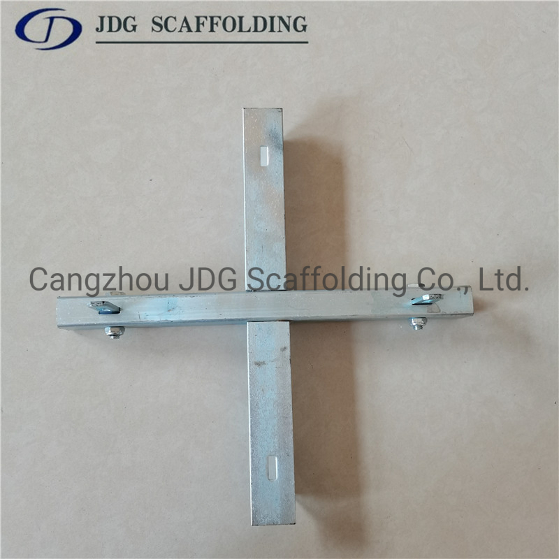 Korean Formwork Accessories Steel Cross Sustaining Bracing Support Cross with Screw for Scaffolding Steel Pipe