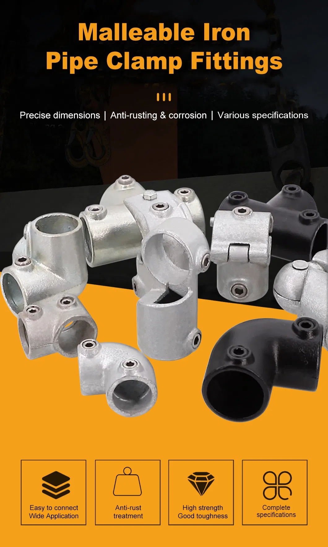 Galvanized Clamp Pipe Fittings
