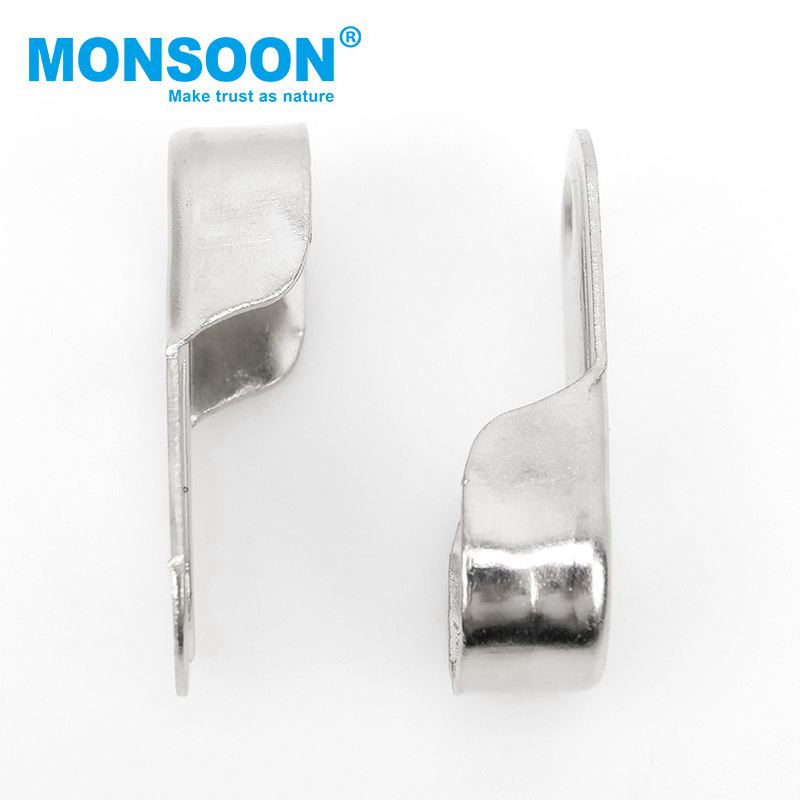 Kitchen Cabinet Shelf Holder Wardrobe Closet Clothes Iron Tube Supports Holder Nickle Plated Pipe Hanger Oval Tube Support for Wardrobe