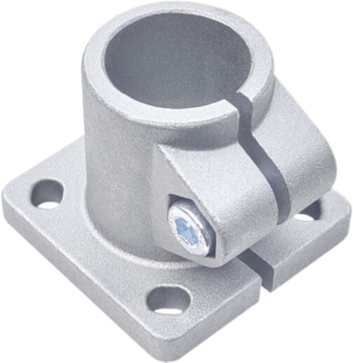 Round Pipe Connectors Aluminum Alloy Pipe Clamps Base Flanges Fasteners Pipe Fittings Fixed Clamps Stainless Steel Pipe Supports