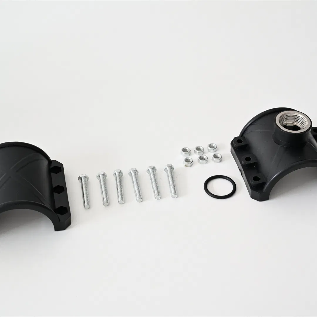 Low MOQ Industrial-Grade PE80 PE100 PE200 Plumbing Fittings HDPE Saddle Clamp for HDPE Pipes