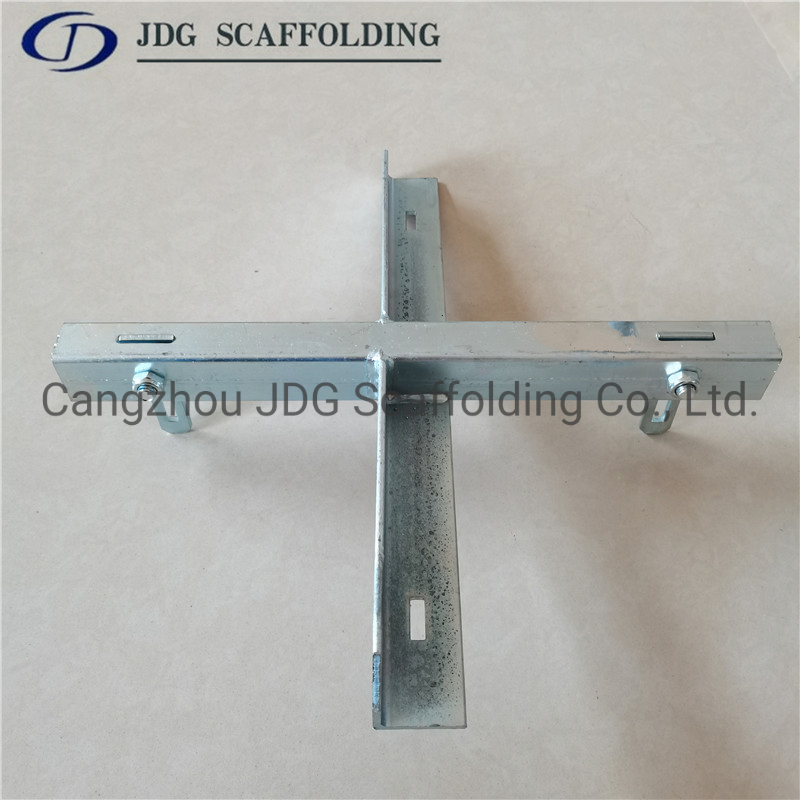 Korean Formwork Accessories Steel Cross Sustaining Bracing Support Cross with Screw for Scaffolding Steel Pipe