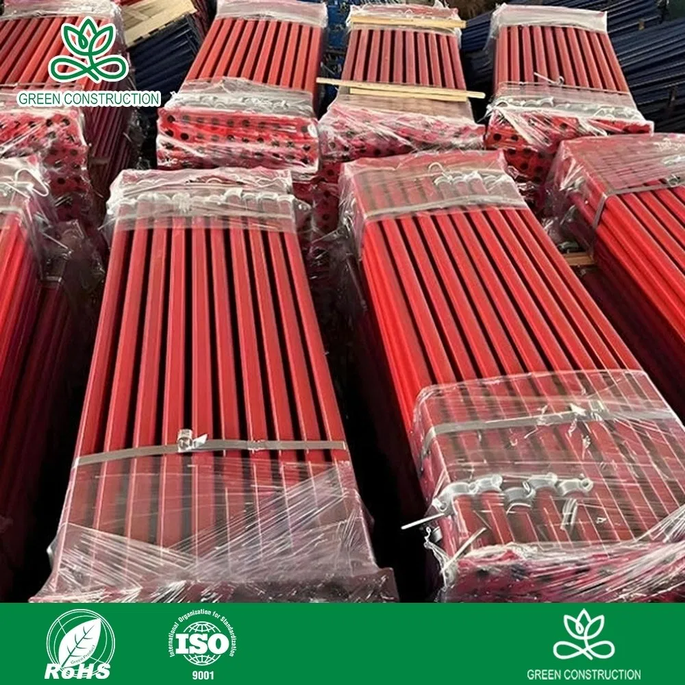 Green Construction Shoring Scaffolding Steel Props Manufacturers Strong Weather Resistance Heavy Duty Construction Support