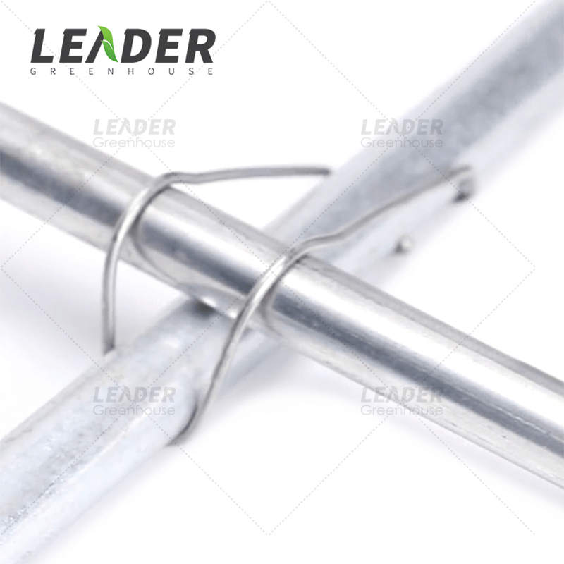 Steel Wire Buckles Greenhouse Agricultural Support Pressure Spring Steel Pipe Top Clip Flower Support