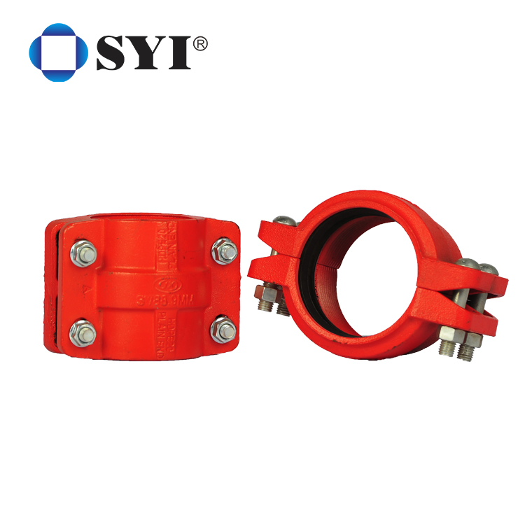Syi Factory Directly Sale Ductile Iron Tapping Saddle with Ss Band Strapped for Di/Steel Pipe
