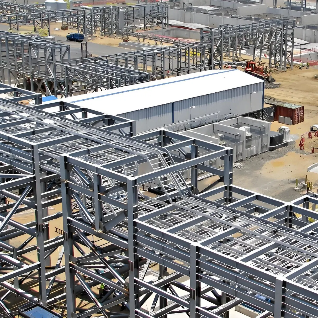 The Heavy Steel Structure Pipe Support Is Strong and Easy to Install