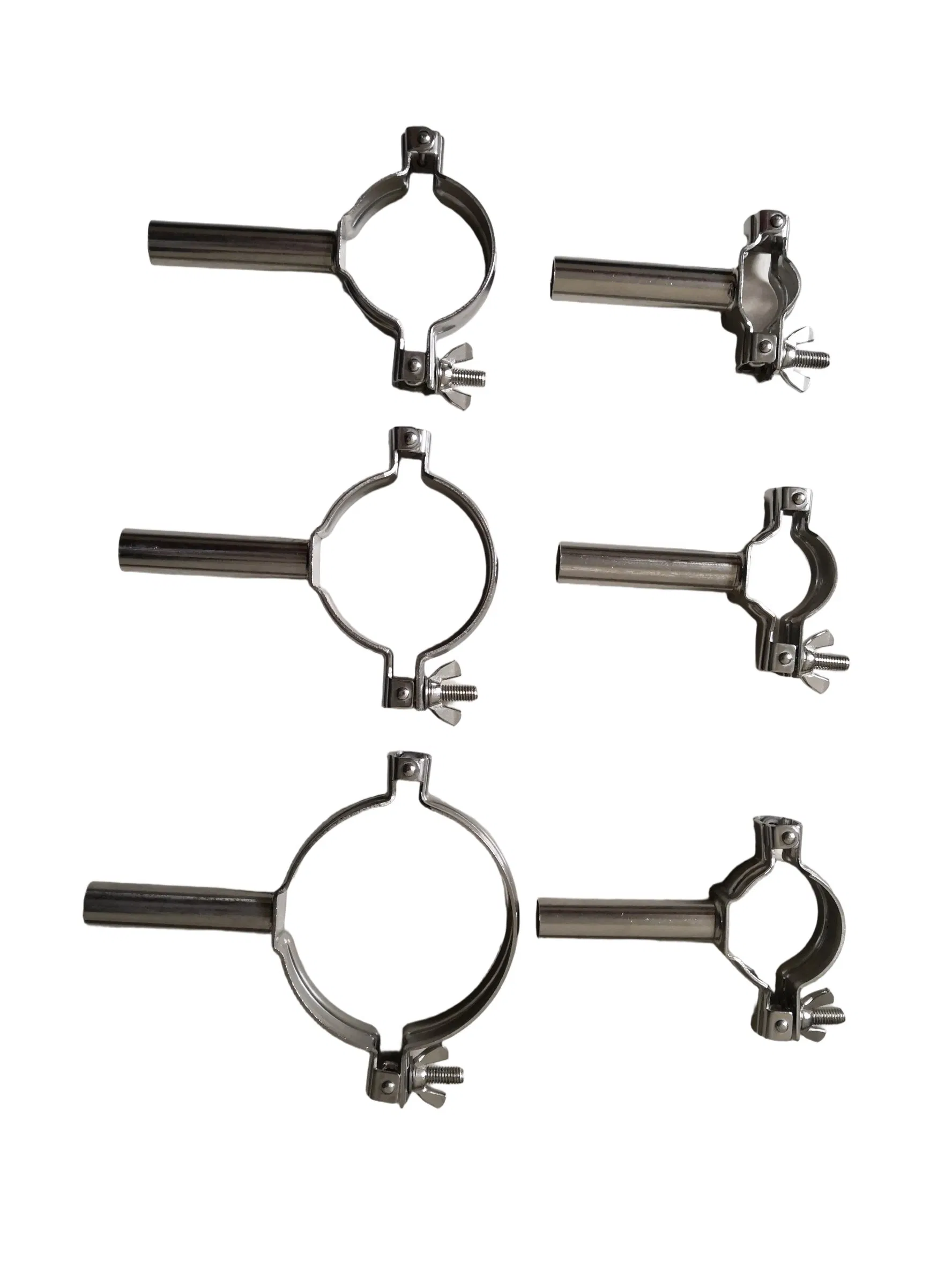 Adjustable Angle Steel Pipe Hanger Post for Handrail Installation Support