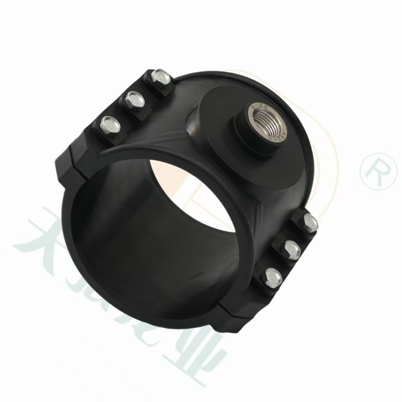 Premium Stainless Steel Saddle with Compression Ring for HDPE Pipe