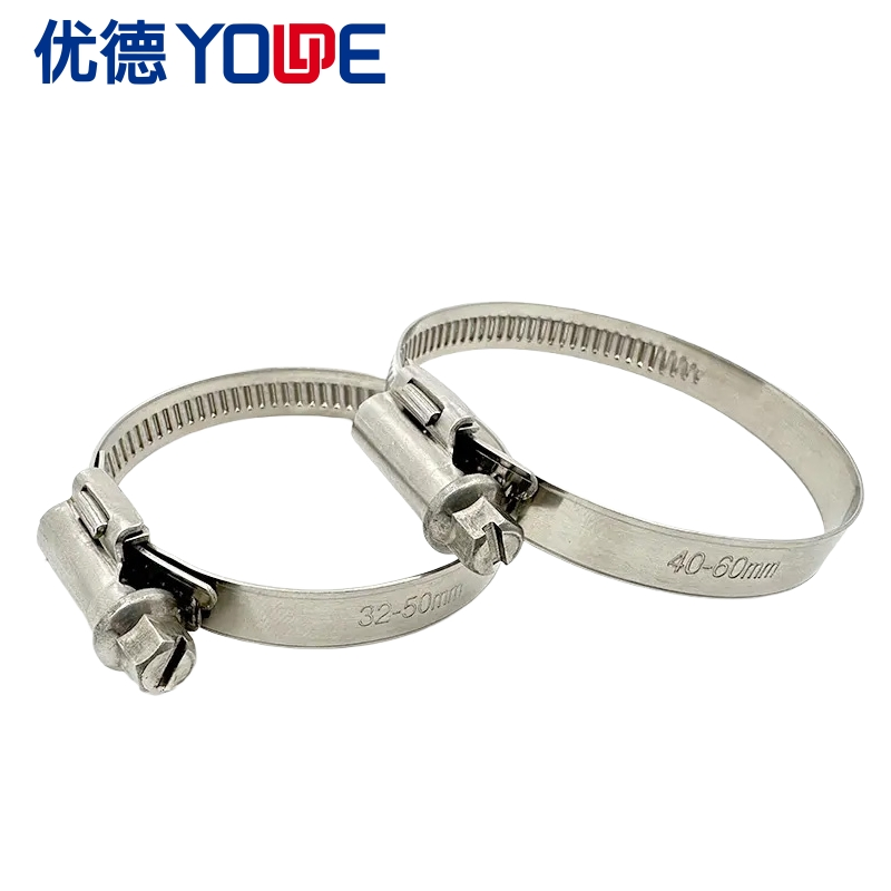 9mm German Type Non-Perforation Hose Clamp for Hydraulic Pipes