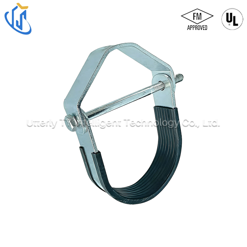 Rubber Lined Galvanized Steel Clevis Hanger for Pipe Support Systems