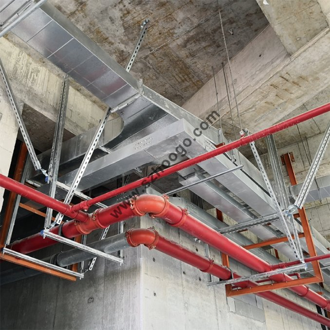 Seismic Sway Bracing Set FM Approved Pipe Supports for FM Sprinkle System