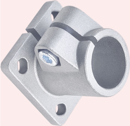 Round Pipe Connectors Aluminum Alloy Pipe Clamps Base Flanges Fasteners Pipe Fittings Fixed Clamps Stainless Steel Pipe Supports