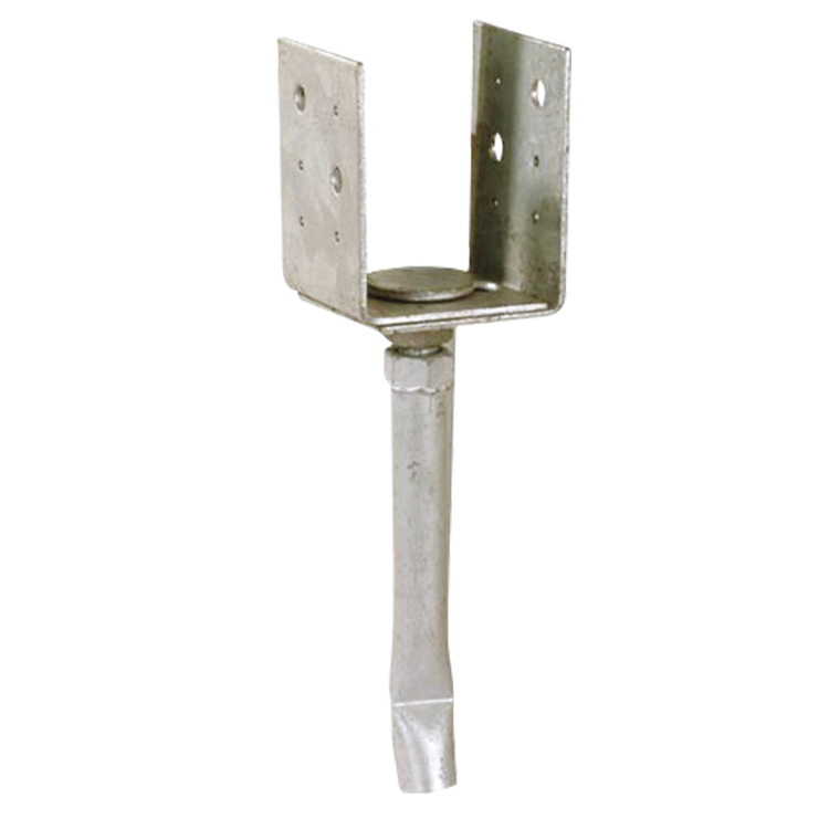 HDG Adjustable U Post Support with Pipe Leg
