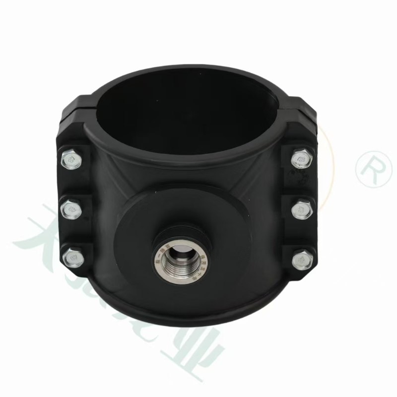 Premium Stainless Steel Saddle with Compression Ring for HDPE Pipe