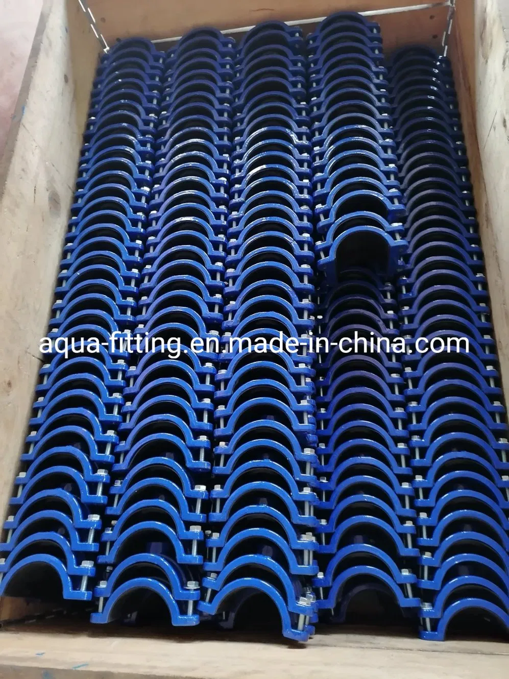Ductile Iron Fitting Tapping Saddle for PVC PE Pipe Clamp