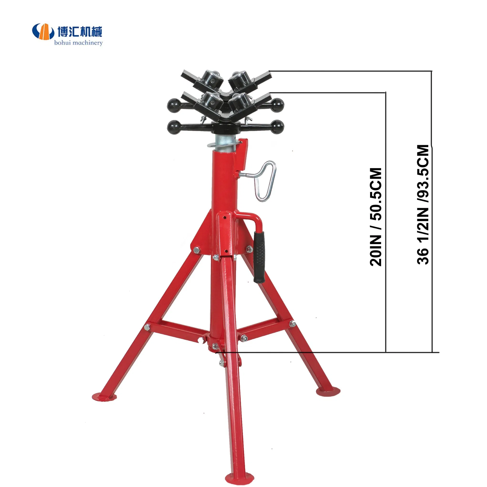 12 Inch Steel Pipe Roller Stand Factory Price Tube Support for Pipe Machine