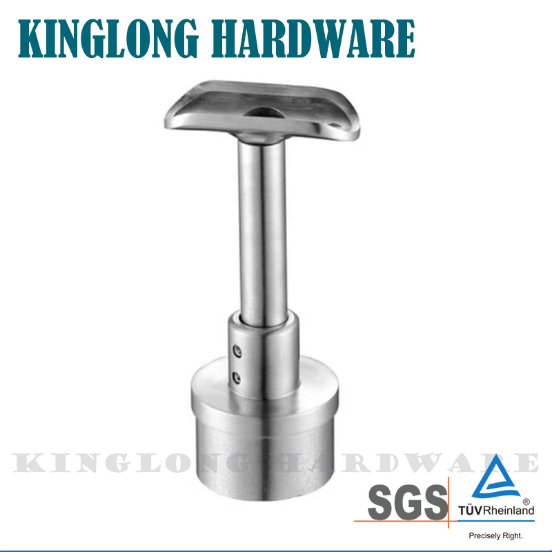 Stainless Steel Staircase Railing Balustrade Adjustable Pipe Connector Handrail Bracket Head Support
