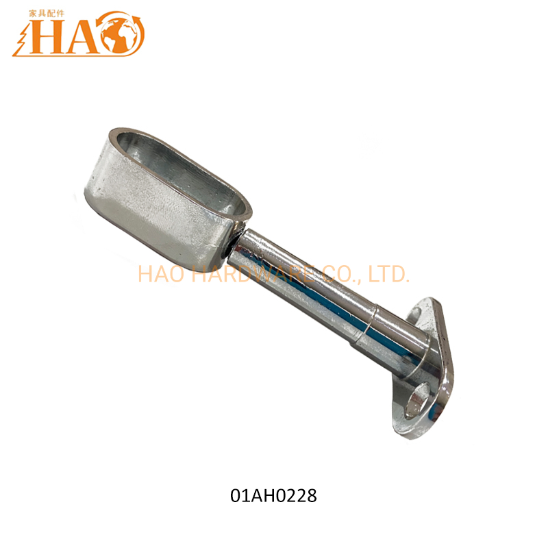 Oval Tube Pipe Rail Holder Support Adjustable Chrome Plated