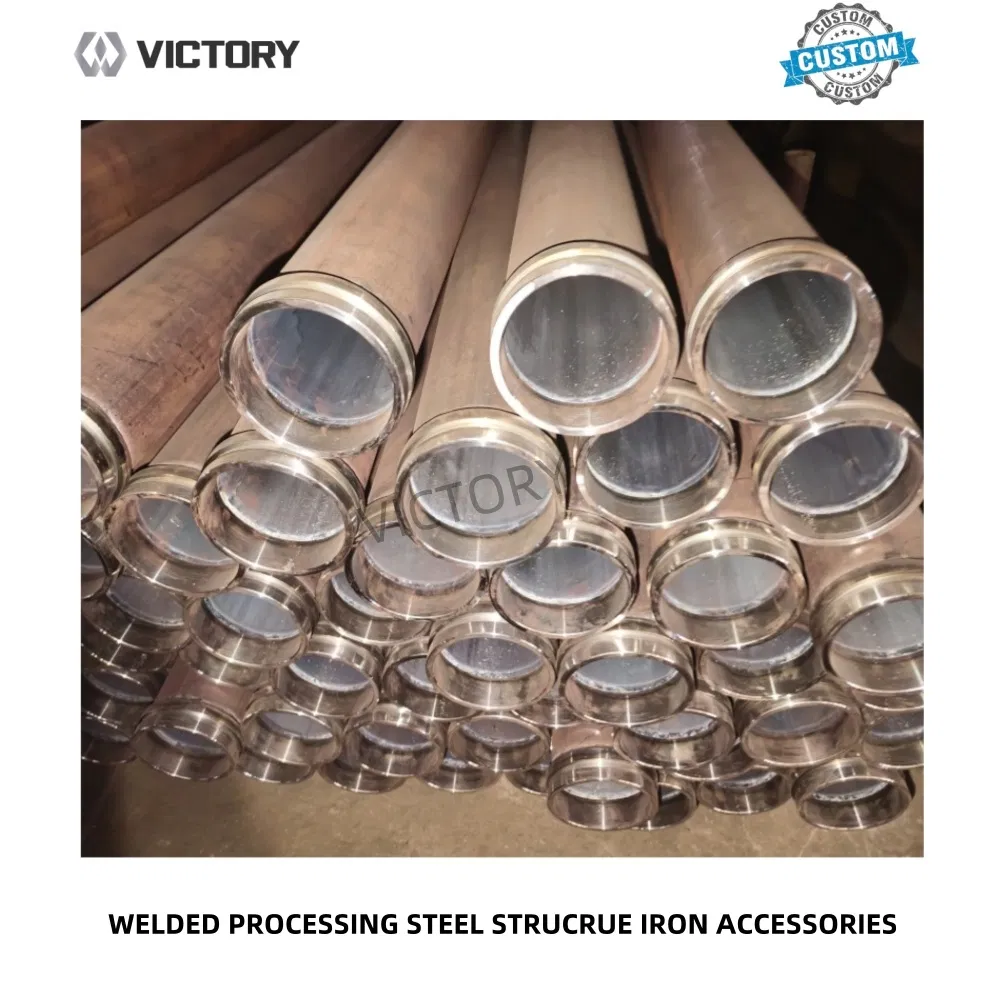 Heavy-Duty Steel Pipe Support Base for Welding Applications