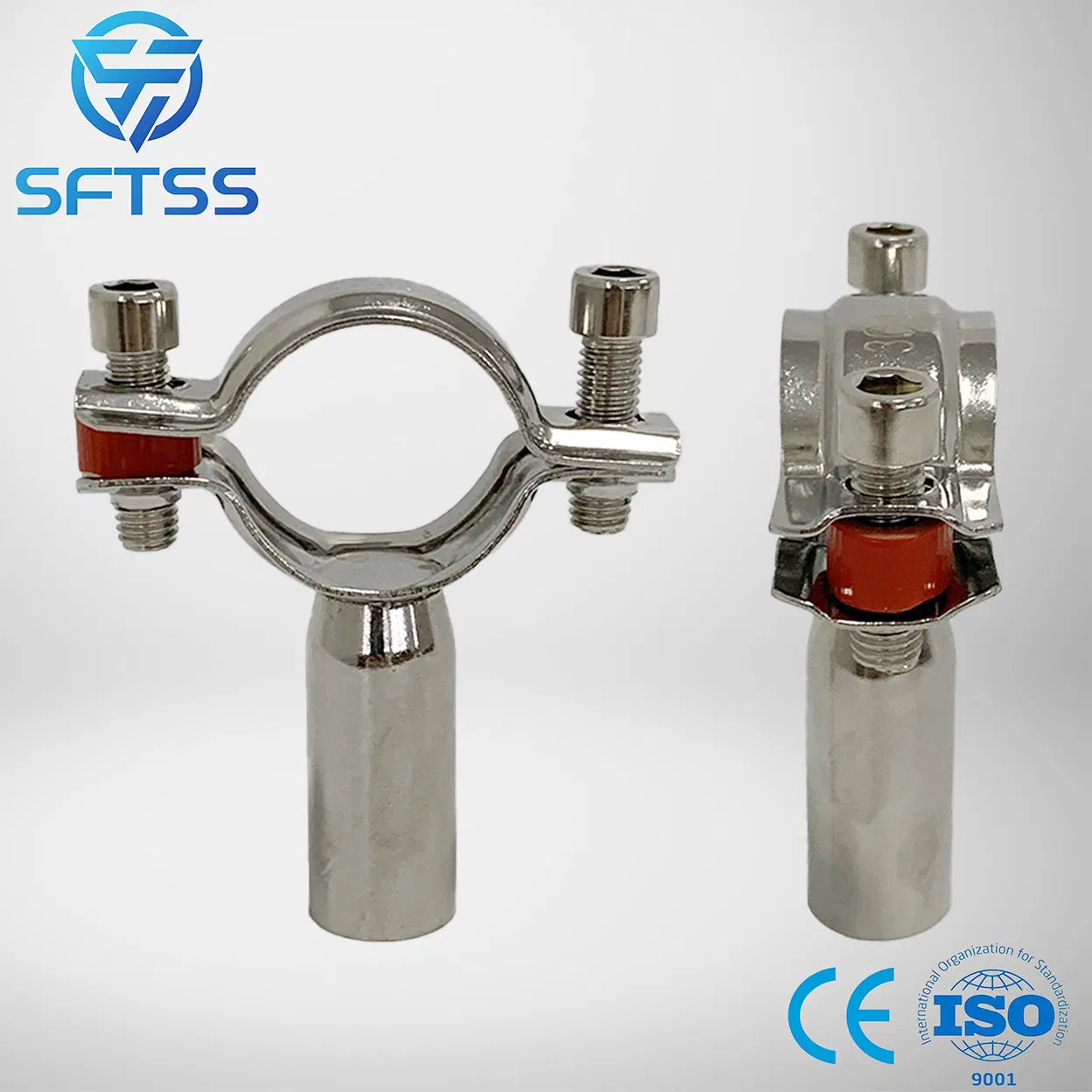 Heavy-Duty Stainless Steel Pipe Support for Industrial Applications