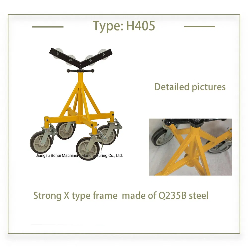 Heavy -Duty Adjustment Pipe Stand with Four Support Wheels up to 40 Inch 5000lbs