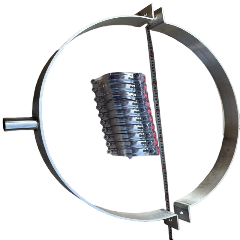 Industrial Grade Galvanized Steel Pipe Support with Vibration Dampening and Anti Slip