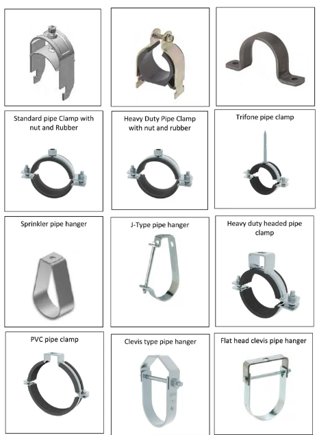 High-Quality J-Type Adjustable Pipe Hanger Carbon Steel Material DN15-DN200