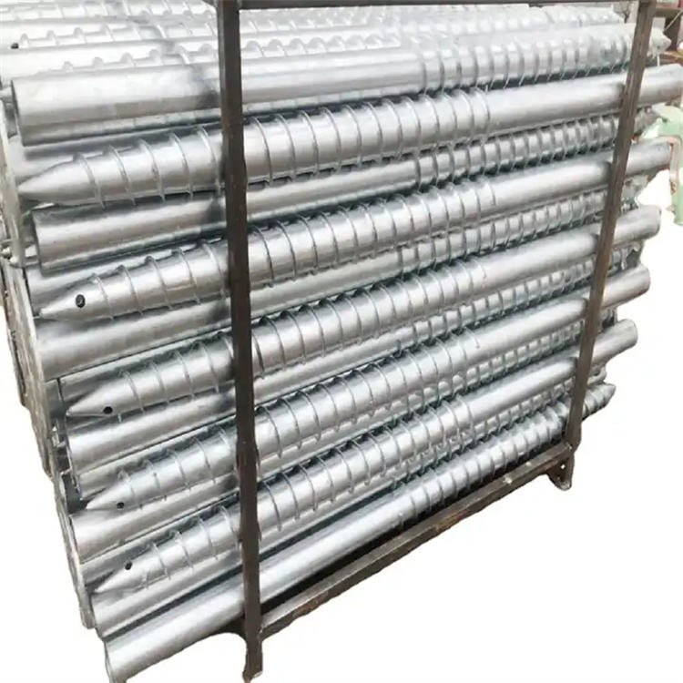 Photovoltaic Support Ground Pile, Spiral Anchor Steel Pipe Pile