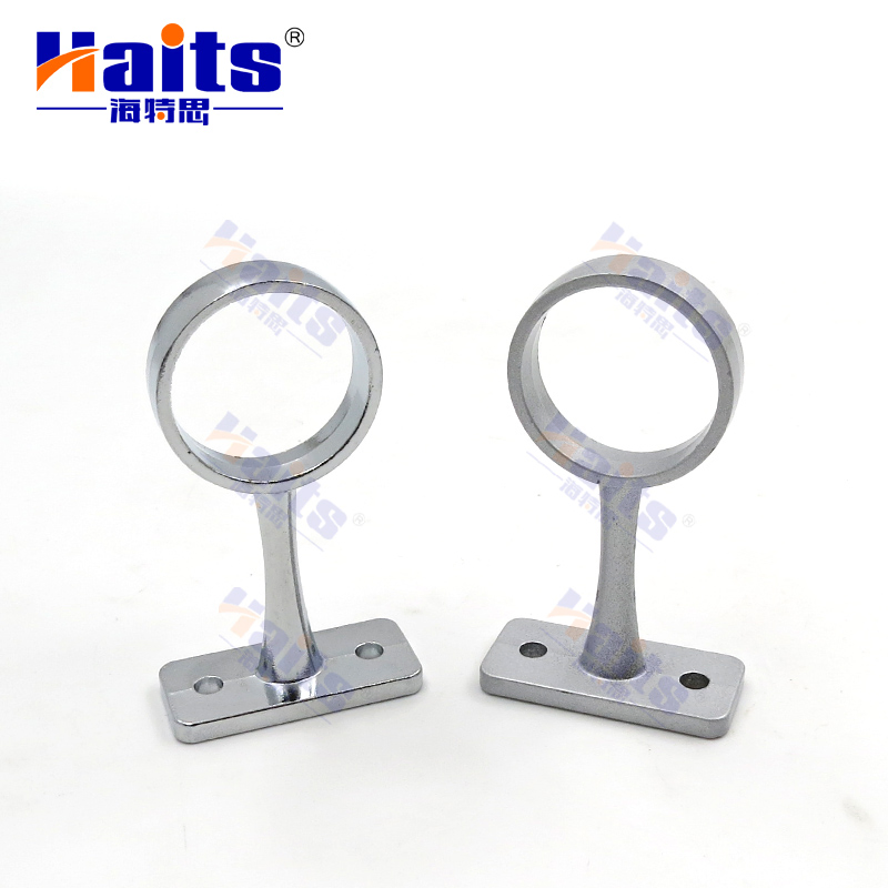 Chrome Middle Nickel Round Pipe Holder Support